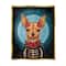 Stupell Industries Day of Dead Chihuahua Framed Floater Canvas Wall Art